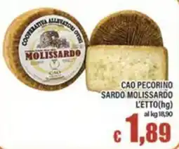 Top Supermercati CAO PECORINO Sardo Molissardo offerta