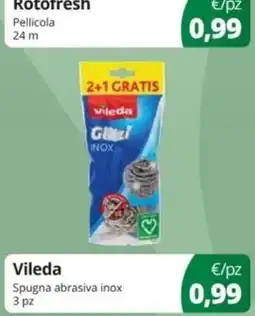 Prodet Vileda Spugna abrasiva inox offerta