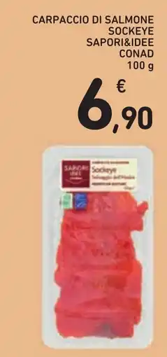 Conad Carpaccio di salmone Sockeye Sapori&Idee CONAD offerta