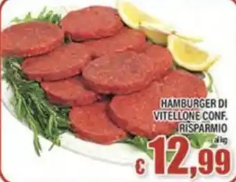 Top Supermercati Hamburger di Vitellone Conf. offerta