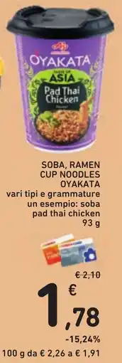 Conad Soba, Ramen Cup Noodles Oyakata offerta