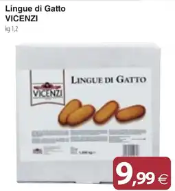 Docks Cash&Carry Lingue di Gatto VICENZI offerta
