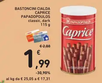 Bastoncini cialda Caprice