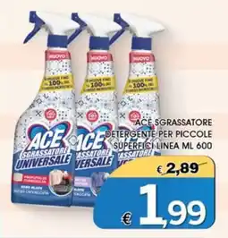 Deter Shop ACE SGRASSATORE DETERGENTE PER PICCOLE SUPERFICI LINEA ML 600 offerta