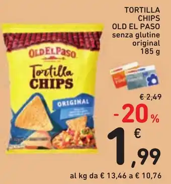 Tortilla Chips Old El Paso senza glutine original