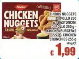 Top Supermercati Findus Chicken Nuggets offerta