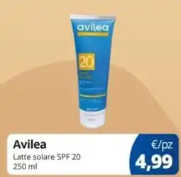 Prodet Avilea Latte solare SPF 20 offerta