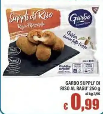 Top Supermercati Garbo Suppli di Riso al Ragu' offerta