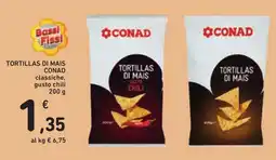 Conad Tortillas di mais Conad offerta