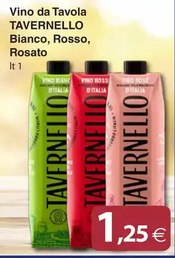 Docks Cash&Carry Vino da Tavola TAVERNELLO offerta