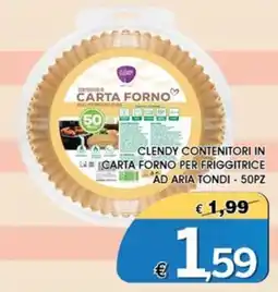 Deter Shop Clendy contenitori in carta forno per friggitrice ad aria tondi offerta
