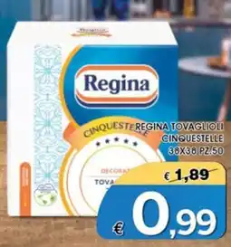 Deter Shop Regina Tovaglioli Cinque Stelle offerta