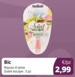 Prodet Bic Rasoio 4 lame Soleil escape offerta