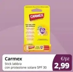 Prodet Carmex Stick labbra con protezione solare SPF 30 offerta
