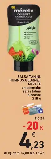 Conad Salsa tahini, hummus gourmet Mézete offerta