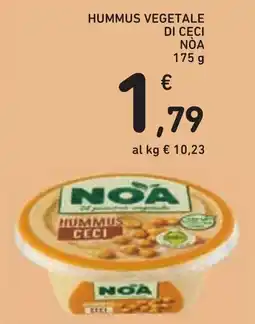 Conad Hummus vegetale di ceci NOA offerta