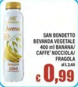 Top Supermercati San Benedetto Bevanda Vegetale Banana offerta