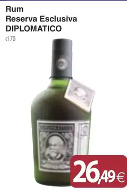 Docks Cash&Carry Rum Reserva Esclusiva DIPLOMATICO offerta
