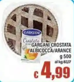 Top Supermercati GARGANI CROSTATA ALBICOCCA/ARANCE offerta