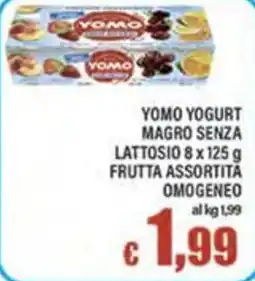 Top Supermercati YOMO YOGURT MAGRO SENZA LATTOSIO offerta