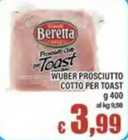 Top Supermercati Beretta Prosciutto Cotto per Toast offerta