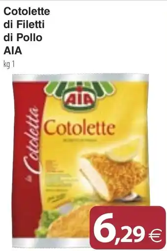 Docks Cash&Carry Cotolette di Filetti di Pollo AIA offerta