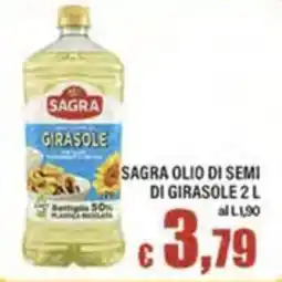 Top Supermercati SAGRA OLIO DI SEMI DI GIRASOLE offerta