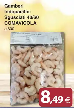 Docks Cash&Carry Gamberi Indopacifici Sgusciati 40/60 COMAVICOLA offerta