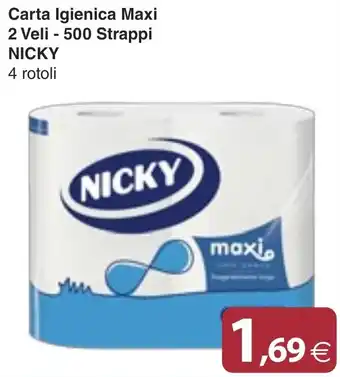Docks Cash&Carry Carta Igienica Maxi NICKY offerta
