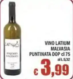 Top Supermercati LATIUM MALVASIA PUNTINATA offerta