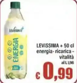 Top Supermercati Levissima Energia offerta