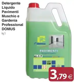 Docks Cash&Carry Detergente Liquido Pavimenti Muschio e Gardenia Professional DOMUS offerta