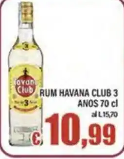 Top Supermercati Rum Havana Club 3 Años offerta