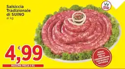 Market Ingross Salsiccia Tradizionale di SUINO offerta