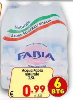 Ipercarni Acqua Fabia naturale offerta