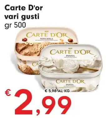 Carte D'or vari gusti