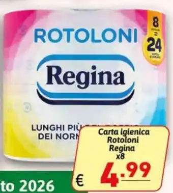 Carta igienica Rotoloni Regina