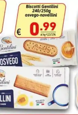 Ipercarni Biscotti Gentilini osvego-novellini offerta
