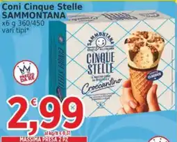 Market Ingross Coni Cinque Stelle Sammontana offerta