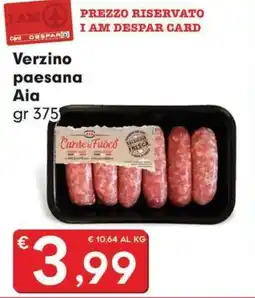 DeSpar Express Verzino paesana Aia offerta