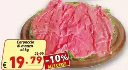 Ipercarni Carpaccio di manzo offerta