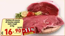 Ipercarni Fettine di coscio di bovino adulto offerta