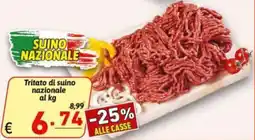 Ipercarni Tritato di suino nazionale offerta