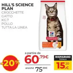 Arcaplanet Hill's Science Plan Crocchette Gatto offerta