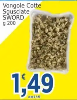 Market Ingross Vongole Cotte Sgusciate SWORD offerta