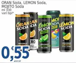 Market Ingross ORAN SODA, LEMON Soda, MOJITO Soda offerta