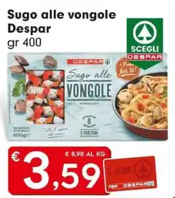 DeSpar Express Sugo alle vongole Despar offerta