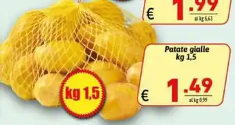 Ipercarni Patate gialle offerta