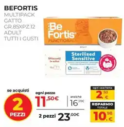 Arcaplanet Be Fortis Functional Sterilised Sensitive offerta