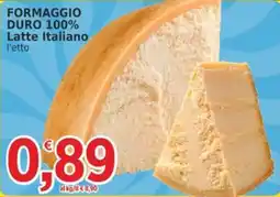 Market Ingross FORMAGGIO DURO 100% Latte Italiano offerta